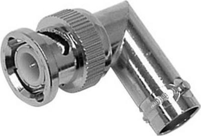 KOMELEC Adaptateur BNC mâle BNC Femelle coudée