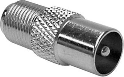 Adaptateur antenne TV KOMELEC Adaptateur antenne type F - antenne mâle