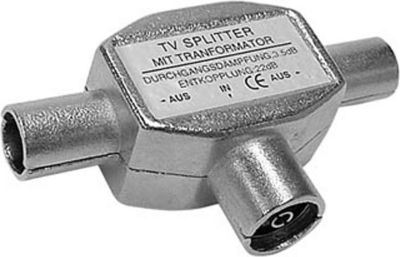 Répartiteur TV KOMELEC Répartiteur antenne TV 1E/2S métal