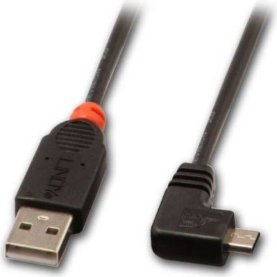 Câble micro USB KOMELEC Câble USB 2.0 - micro USB B coudé 1.80 m Câble micro USB KOMELEC Câble USB 2.0 - micro USB B coudé 1.80 m