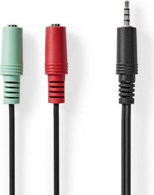 Adaptateur Jack KOMELEC Séparateur casque et micro pour jack 3.5