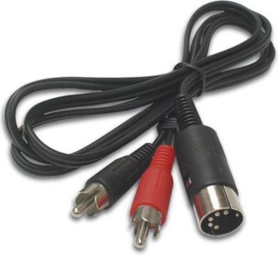 Câble Jack KOMELEC Câble din 5 mâle-2 RCA mâle 1m Câble Jack KOMELEC Câble din 5 mâle-2 RCA mâle 1m