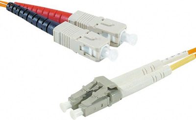 Jarretière optique KOMELEC Câble fibre multimode OM3 SC/LC 5m Jarretière optique KOMELEC Câble fibre multimode OM3 SC/LC 5m