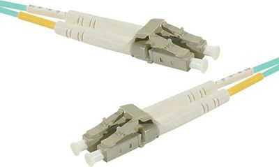 Jarretière optique KOMELEC Câble fibre multimode OM3 LC/LC 10m Jarretière optique KOMELEC Câble fibre multimode OM3 LC/LC 10m