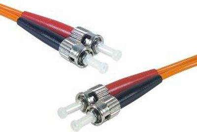 Jarretière optique KOMELEC Câble fibre multimode OM2 ST/ST 10m