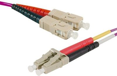 Jarretière optique KOMELEC fibre multimode OM4 50 0.50 mètre Jarretière optique KOMELEC fibre multimode OM4 50 0.50 mètre