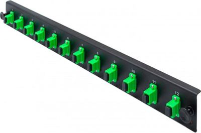 Accessoire rack KOMELEC Face avant fibre 12 SC APC Simplex Accessoire rack KOMELEC Face avant fibre 12 SC APC Simplex
