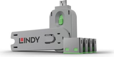 Bloqueur USB LINDY Verrous de ports USB clé 4 verrous