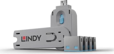 Bloqueur USB LINDY Verrous de ports USB clé 4 verrous