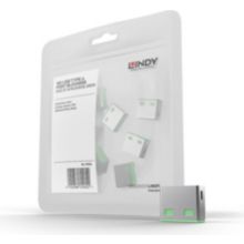 Carte ethernet LINDY Verrous de ports USB 10 pièces Vert