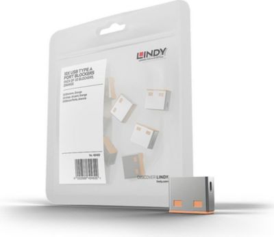 Bloqueur USB LINDY Verrous de ports USB 10 pièces