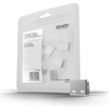 Carte ethernet LINDY Verrous de ports USB 10 pièces Blanc
