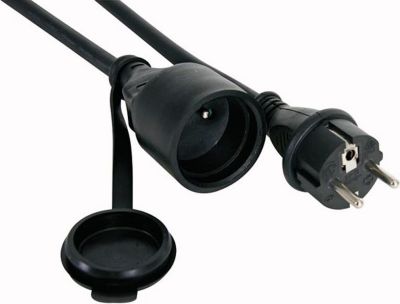 Câble alimentation KOMELEC Rallonge électrique 25m noire