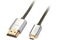 Câble HDMI LINDY 2.0 vers micro HDMI  slim  CROMO