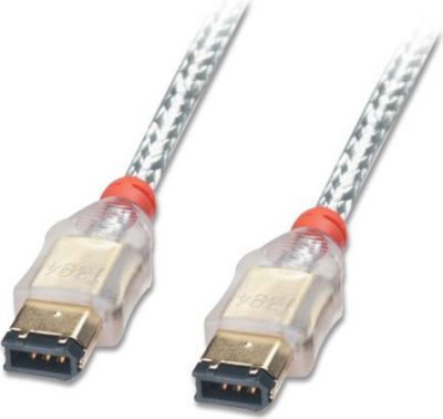 Câble firewire KOMELEC 400 6/6 4.50m transparent Câble firewire KOMELEC 400 6/6 4.50m transparent