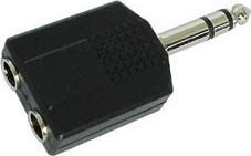 Adaptateur Jack KOMELEC Adaptateur Jack 6.35 mâle 2 Jack