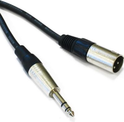 Câble XLR KOMELEC Câble XLR mâle Jack 6.35 mâle 1 mètre Câble XLR KOMELEC Câble XLR mâle Jack 6.35 mâle 1 mètre