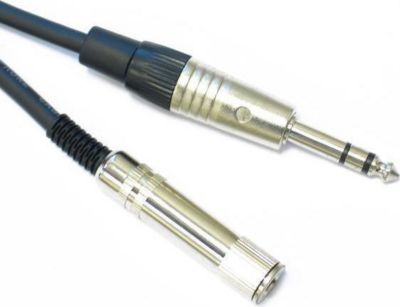 Câble Jack KOMELEC Rallonge Jack 6.35 male femelle 6m stéré
