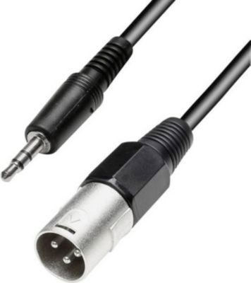 Câble XLR KOMELEC Câble XLR mâle Jack 3.5 mâle 1.50 mètres