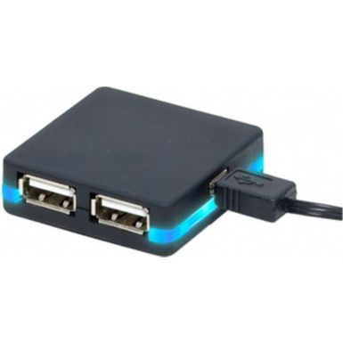 Hub CONECTICPLUS Hub USB 2.0 4 ports à LED Noir
