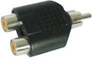 Adaptateur Jack KOMELEC Adaptateur RCA mâle 2 RCA femelles