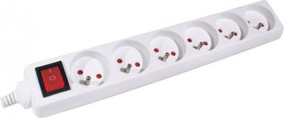 Multiprise KOMELEC Multiprise électrique 6 prises 4m Multiprise KOMELEC Multiprise électrique 6 prises 4m