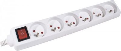 Multiprise KOMELEC Multiprise 6 prises avec interrupteur 4m Multiprise KOMELEC Multiprise 6 prises avec interrupteur 4m