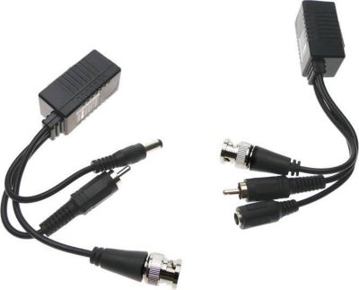 KOMELEC Kit de 2 baluns BNC RJ45 pour caméra