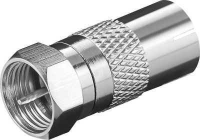 Adaptateur antenne TV KOMELEC Adaptateur type F antenne femelle