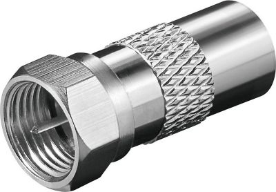 Adaptateur antenne TV KOMELEC Adaptateur antenne type F - antenne mâle