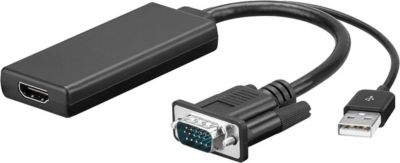 Convertisseur HDMI KOMELEC Câble VGA vers HDMI 1080P - 0.10m