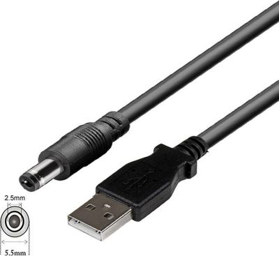 KOMELEC d'alimentation avec  jack 5.5mm x 2.5mm