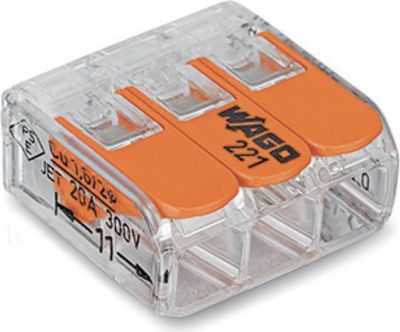  WAGO Mini borne de connexion  3 x 4 mm² WAGO Mini borne de connexion  3 x 4 mm²