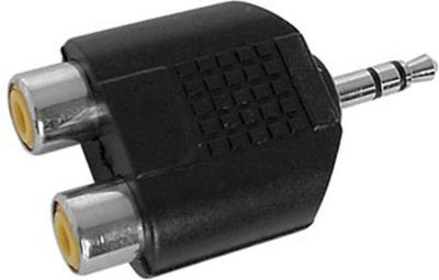 Jack 3,5 / RCA KOMELEC Adaptateur Jack 3.5 vers 2 RCA stéréo