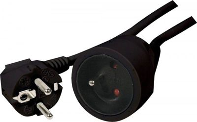 Câble alimentation KOMELEC Rallonge électrique 10m noire