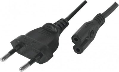 Câble alimentation KOMELEC Câble électrique bipolaire (huit) 2m