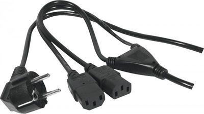 Câble alimentation KOMELEC Câble électrique secteur en Y 1.80 m