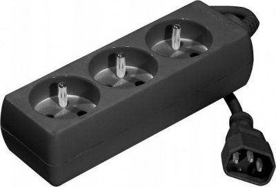 Multiprise KOMELEC Multiprise 3x C14 pour onduleur 1.50m