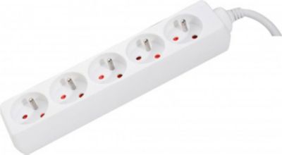 Multiprise KOMELEC Multiprise électrique 5 prises blanc 4m Multiprise KOMELEC Multiprise électrique 5 prises blanc 4m