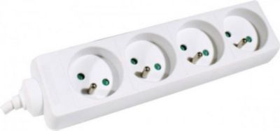 Multiprise KOMELEC Multiprise électrique 4 prises noire