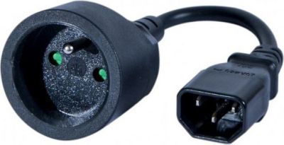 Adaptateur prise KOMELEC Adaptateur électrique C14-prise secteur