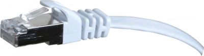 Câble Ethernet KOMELEC Câble RJ45 Cat6 plat blindé blanc 50cm