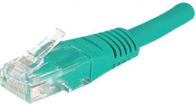 Câble Ethernet KOMELEC Câble ethernet 1m UTP Cat 5e vert Câble Ethernet KOMELEC Câble ethernet 1m UTP Cat 5e vert