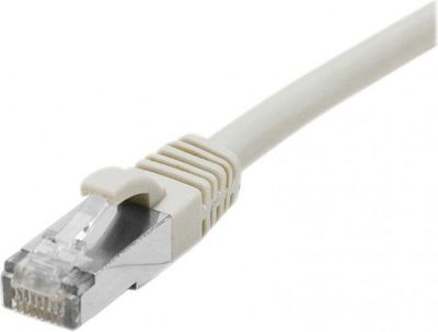 Câble Ethernet KOMELEC Câble RJ45 Cat6a blindé Beige 15cm