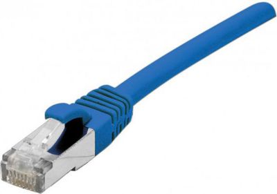 Câble Ethernet KOMELEC Câble RJ45 Cat6a blindé bleu 5 m