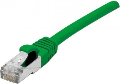 Câble Ethernet KOMELEC Câble RJ45 Cat6a blindé vert 15 m Câble Ethernet KOMELEC Câble RJ45 Cat6a blindé vert 15 m