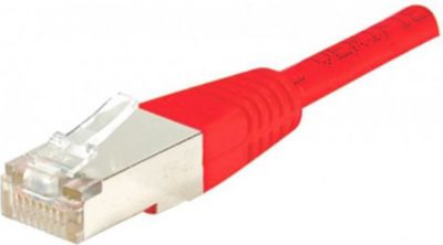 Câble Ethernet KOMELEC Câble RJ45 Cat6 0.50m non Blindé rouge