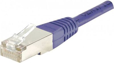 Câble Ethernet KOMELEC Câble RJ45 Cat6 CU blindé violet 30 m