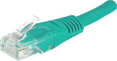 Câble Ethernet KOMELEC Câble ethernet Cat 5e 0.15m UTP vert
