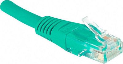 Câble Ethernet KOMELEC Câble RJ45 Cat5e 0.50m non Blindé vert